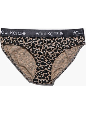 Paul Kenzie Desenli Kadın Slip Külot - Leopard