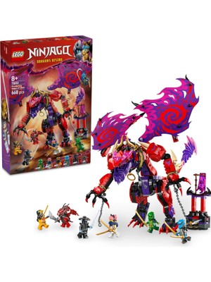 Thunderfang Ejderhası 71832-8 Yaş ve Üzeri Kız ve Erkek Çocukları Için 6 Minifigürü Içeren Yaratıcı Oyuncak Yapım Seti, Çocuklar Için Doğum Günü Hediyesi Fikri (668 Parça)