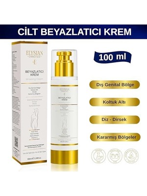 Cilt Beyazlatıcı | Kararma Giderici Krem - Genital Bölge, Koltuk Altı, Bikini Bölgesi, Dirsek ve Vücut 100 ml