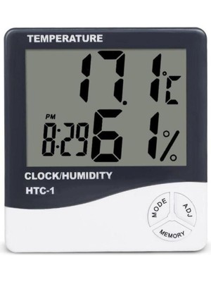 Dijital Bebek Derecesi Sıcaklık - Nem Ölçer Termometre -Saat