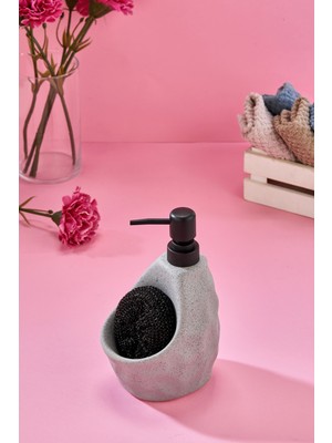 Cooker 650 ml Seramik Süngerlikli Sıvı Sabunluk CKR3558