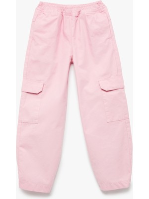 Koton Pamuklu Beli Lastikli Kapaklı Cepli Rahat Kalıp Paraşüt Jogger Pantolon