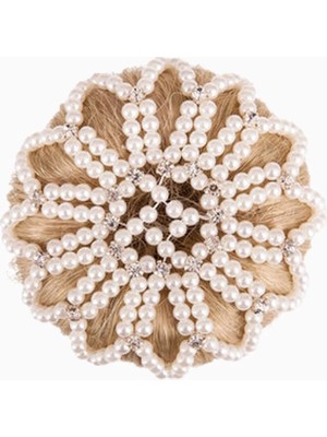 Br Pearl Diamond Lüks Taşlı Topuz Filesi