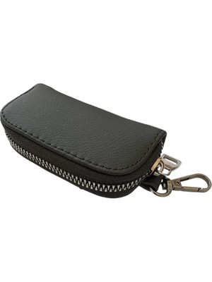 Mini Çantalı Deri Cüzdan Oto Anahtarlık Siyah Nemere Ithalat