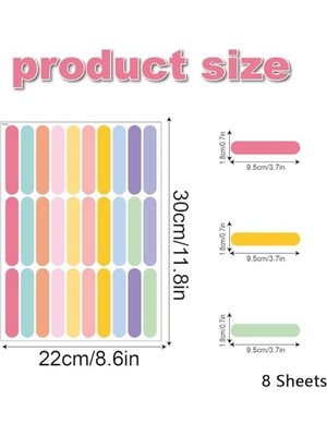 Duvar Çıkartmaları, Çocuklar Için 8 Sayfa Dıy Ev Dekorasyon Duvar Çıkartmaları, Çıkarılabilir Renkli Duvar Çıkartmaları, Çocuk Odası, Yatak Odası, Oturma Odası ve Oyun Odası Için (Konfeti)