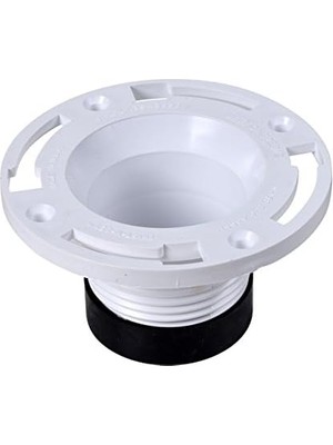 Oatey 4 Inç Pvc Twist-N-Set Klozet Flanşı