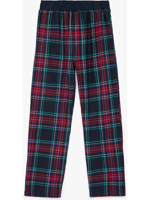Koton Pamuklu Beli Lastikli Ekoseli Pijama Altı