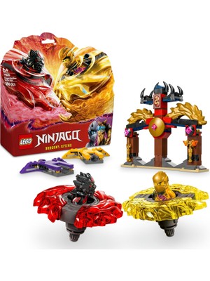 Ejderha Spinjitzu Savaş Paketi 71826-6 Yaş ve Üzeri Çocuklar Için 2 Minifigürü Içeren Yaratıcı Oyuncak Yapım Seti, Doğum Günü Hediyesi (186 Parça)