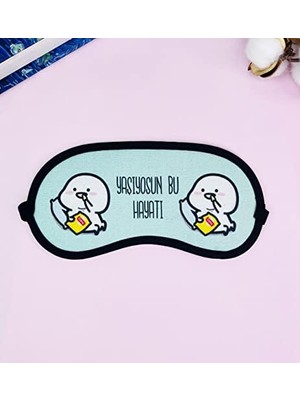 Giftmoda Yaşıyosun Bu Hayatı Tasarımlı Uyku Bandı