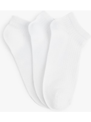 Koton 3'lü Pamuklu Basic Çorap Seti