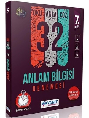 Yanıt 7. Sınıf Anlam Bilgisi 32 Deneme