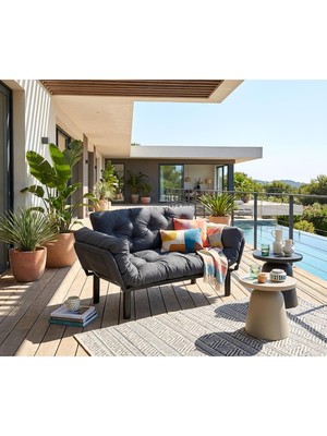 Pafu Nitta Ikili Su Geçirmez Yataklı Bahçe Koltuğu - Antasit