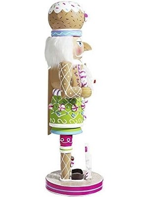 Kurt S. Adler Kurt Adler 40 cm Ahşap Zencefilli Kurabiye Fındıkkırıcı, Çoklu