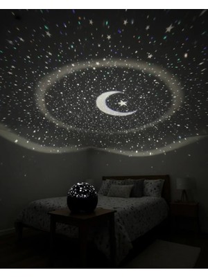 Nemere İthalat Fişli Yıldız Projektör Gece Lambası Müzikli Nemere Ithalat