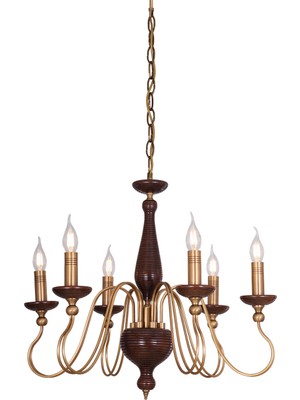 Avonni AV-1928-6E Eskitme Kaplama Modern Avize E14 Metal H: 90 Cm, Ø: 60 cm