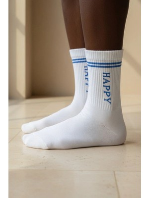Katia & Bony Unisex Happy Yazılı Soket Çorap