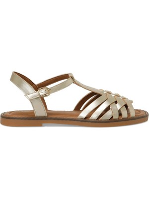 Butigo 26S-378 6fx Altın Kadın Düz Sandalet