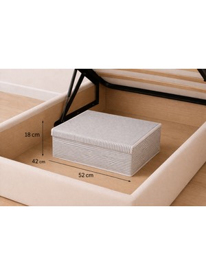 Kraftella Çok Amaçlı Kumaş Kutu – Kapaklı, Katlanabilir, Baza ve Dolap Içi Organizer