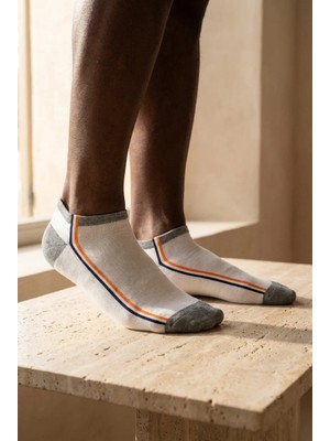 Katia & Bony Erkek Turuncu Renkli Şeritli Step Çorap