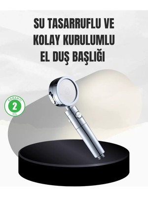 Nemere İthalat Kolay Montajlı 3 Modlu Yüksek Basınç Duş Başlığı Nemere Ithalat