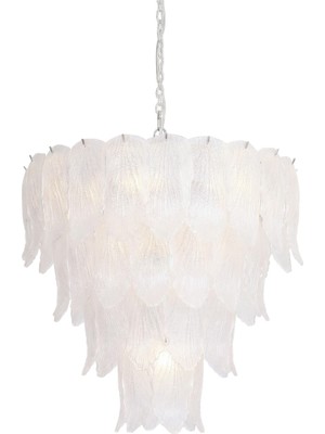 Avonni AV-1942-K60 Eskitme Kaplama Modern Avize E14 Metal Cam H: 100 Cm, Ø: 60 cm