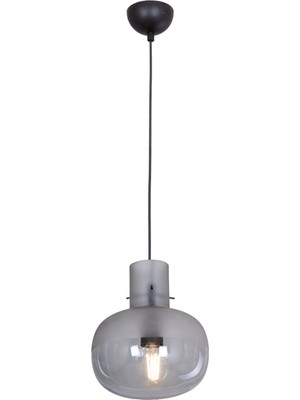 Avonni AV-1955-M2 Siyah Boya Modern Avize E27 Metal Cam H: 80 Cm, Ø: 25 cm