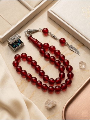 Anemore Collection Ateş Kehribar Tesbih