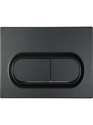 OTB Vitra Çift Kademeli Gömme Rez.uyumlu Kumanda Paneli-Mat Siyah