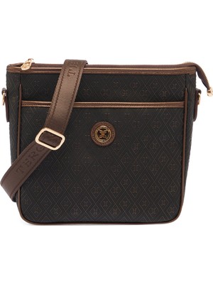 Tergan Bronz Print Kadın Çapraz Askılı Çanta - S26Y1PR09128-R7P