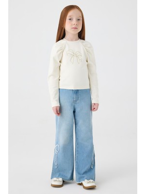 Tyess Bg Store Kız Çocuk Ekru Bluz