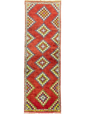 Soho Antiq Prunus Geometrik Tasarımlı Halı Yolluk 76X218 cm