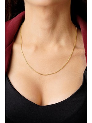 Fiyonk Kuyumculuk 14 Ayar Altın Forse Zincir Kolye