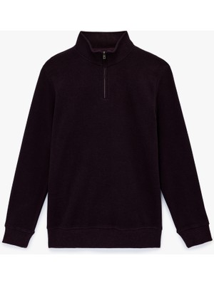Koton Regular Fit Uzun Kollu Yarım Fermuarlı Sweatshirt