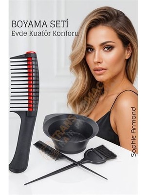 Ethab Ticaret Saç Boyama Seti 3’lü ve Saç Boya Sıyırıcı Tarak Seti Fırça Boya Kabı ile - GL002V-7MOZP