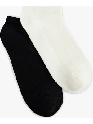 Koton Basic Pamuklu 2'li Patik Çorap Seti