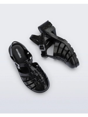 Melissa Possessıon Heel Simli Sandalet - Siyah