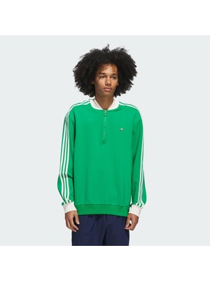 Adidas Performance JP2061 Originals 3-Stripes 1/4 Zip Sweatshirt