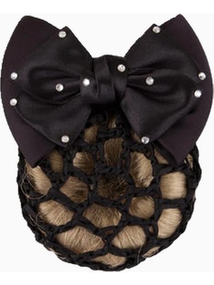 Br Diamond Mesh Taşlı Fiyonk Detaylı Lüks Saç Filesi