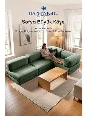 Sofya Küçük Köşe | Aktivite Koltuğu | Oyun Koltuğu | Sünger Koltuk | Sinema Koltuğu. 270X180 cm