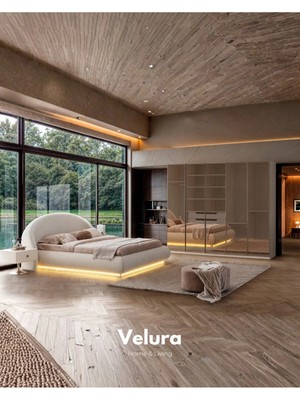 Velura Home & Living Marcel 5 Reflekte Camlı (Dolap) Yatak Odası Takımı - 5 Kapaklı