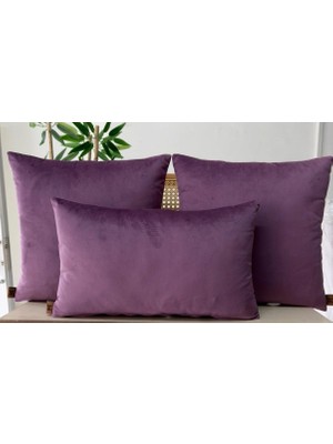 Elanora Home Dekoratif Kırlent Kılıfı,yüksek Kaliteli Kadife Kumaş,3’lü Set