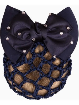 Br Diamond Mesh Taşlı Fiyonk Detaylı Lüks Saç Filesi