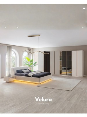 Velura Home & Living Flora 6 Kapaklı Yatak Odası Takımı