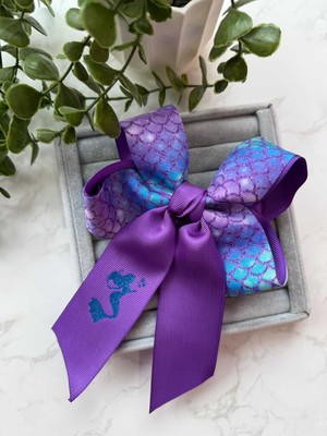 Cicis Accessories Deniz Kızı Desenli Mor Fiyonk Toka