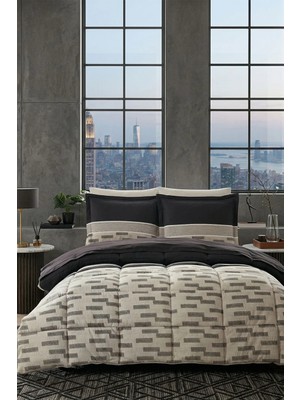 Özdilek Sculpted Uyku Seti Çift Kişilik - Siyah