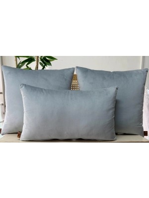 Elanora Home Dekoratif Kırlent Kılıfı,yüksek Kaliteli Kadife Kumaş,,3’lü Set