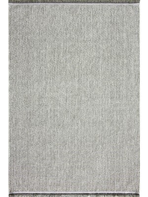 Has 1950 Venti 191453 Gri - Giriş Alanları Için Kaymaz Tabanlı Yuvarlak Gri Halı