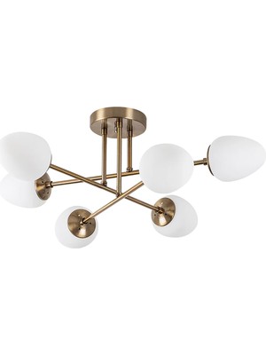 Mudo Home PERLA 6'LI GOLD AVİZE 32X81 CM