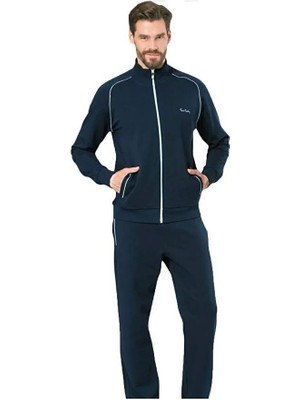 Pierre Cardin Erkek %100 Pamuklu Fermuarlı ve Cepli 2 Iplik Eşofman Takım
