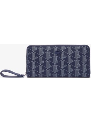 Lacoste Kadın Monogram Lacivert Cüzdan